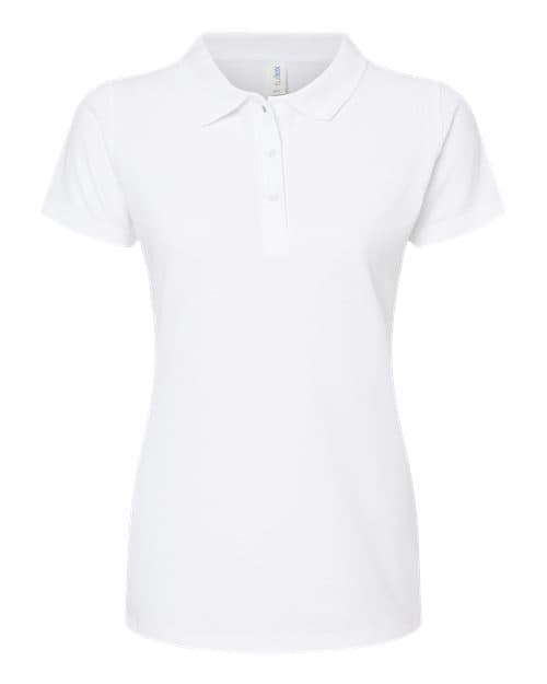 Women's 50/50 Sport Pique Polo — White