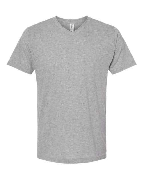 Men's Poly-Rich V-Neck T-Shirt — Heather Grey