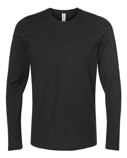 Unisex Premium Cotton Long Sleeve T-Shirt — Black