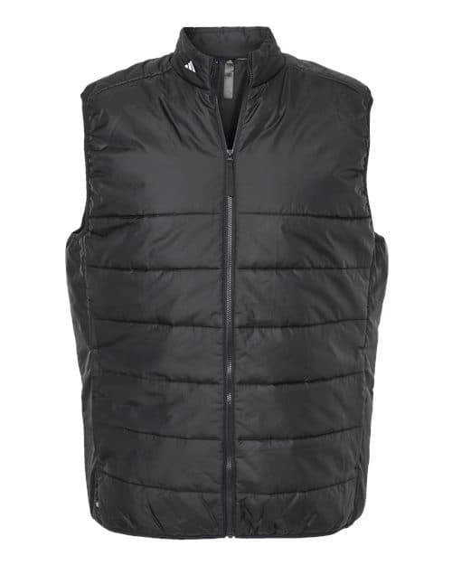 Men's Puffer Full-Zip Vest — Black