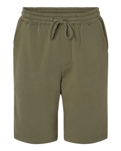 Men's Midweight Fleece Shorts — Army
