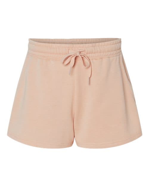 Women’s Lightweight California Wave Wash Fleece Shorts — Blush