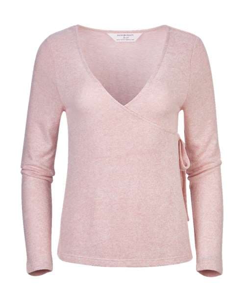 Women's Cuddle Wrap Top — Blush Heather