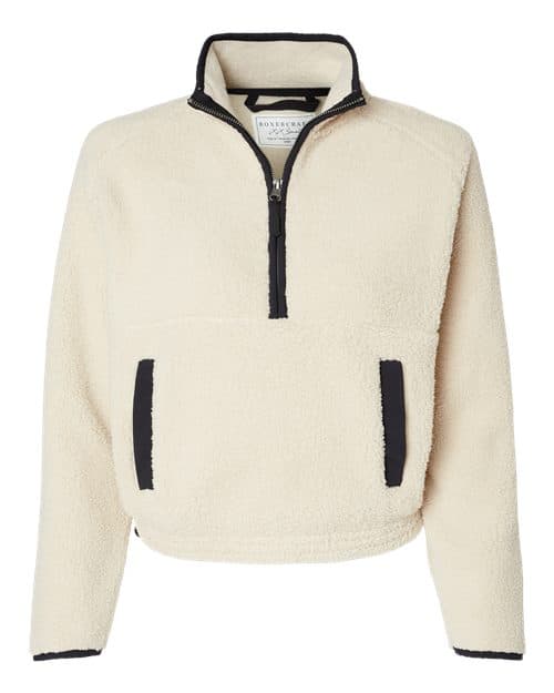 Women's Everest Half-Zip Pullover — Natural/ Black