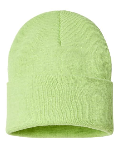 Sustainable Beanie — Acid Green