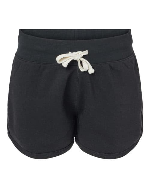 Women's Fleece Shorts — Black Solid