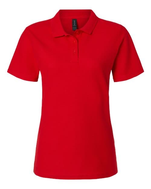 Women's Softstyle® Pique Polo — Red