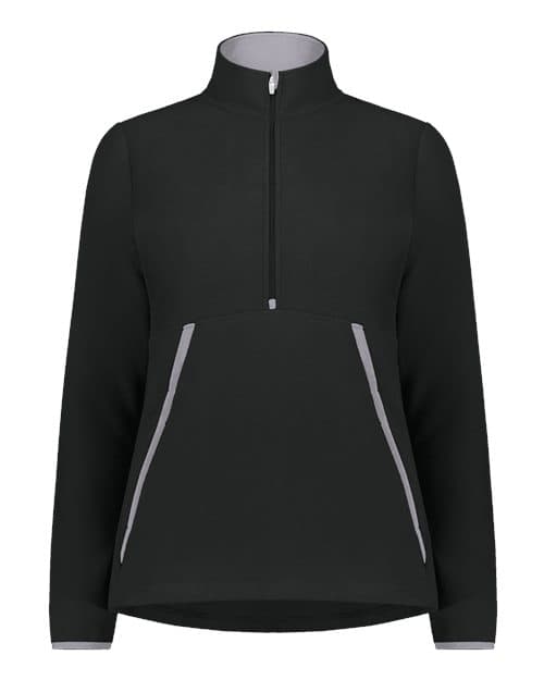 Women's Eco Revive™ Polar Fleece Quarter-Zip Pullover — Black