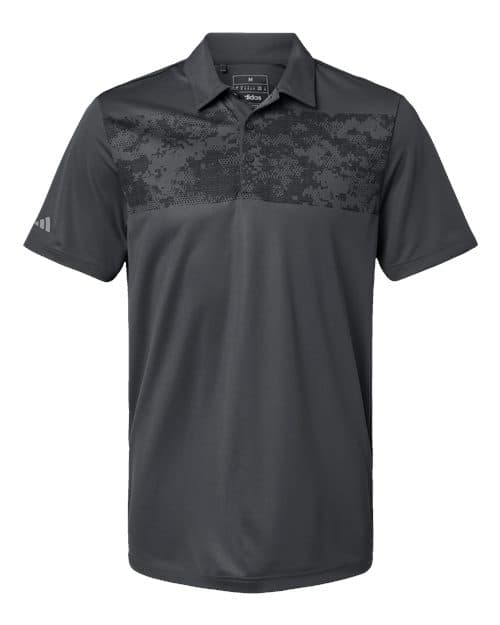 Men's Camo Chest Print Polo — Grey Six