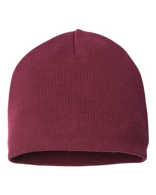 Sustainable Beanie — Burgundy