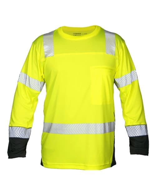 Unisex Premium Black Series® Cool Touch Class 3 Long Sleeve T-Shirt — Lime