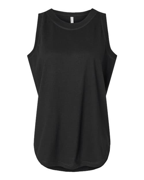 Women's Relaxed Fine Jersey Tank — Black