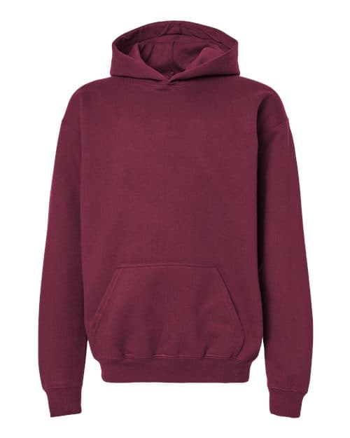 Youth Softstyle® Midweight Hooded Sweatshirt — Maroon
