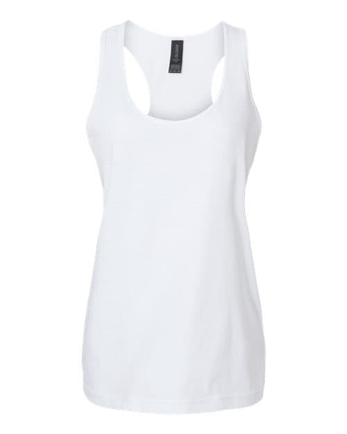 Women's Softstyle® CVC Racerback Tank Top — White