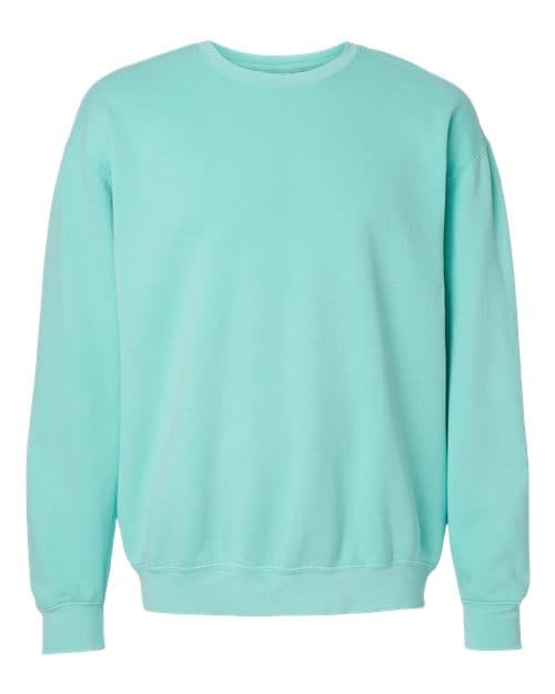 Unisex Garment-Dyed Lightweight Crewneck Sweatshirt — Chalky Mint