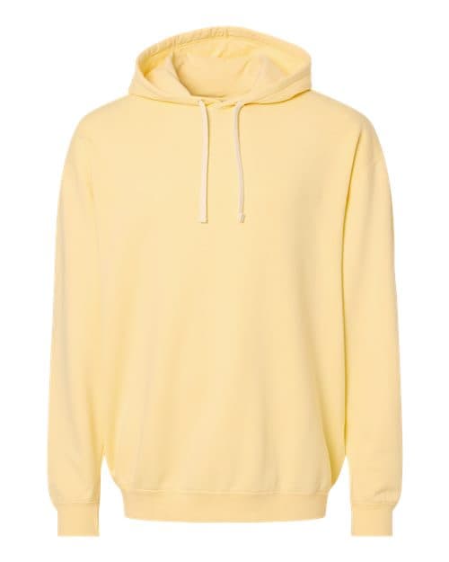 Unisex Garment-Dyed Lightweight Hooded Sweatshirt — Butter