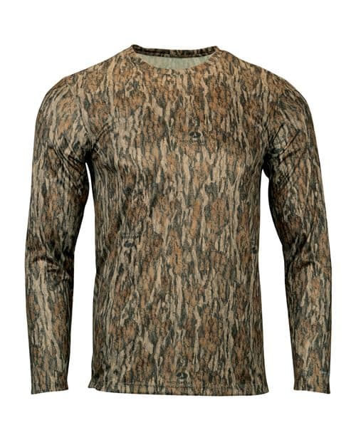 Men's Oxford Performance Camo Print Long Sleeve T-Shirt — Bottomland