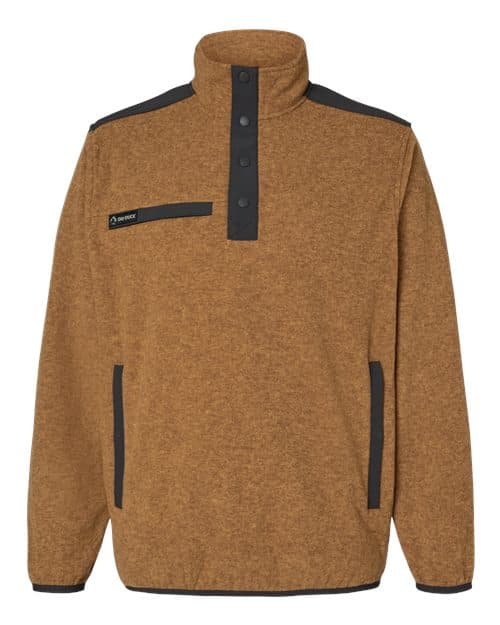 Men's Ranger Melange Fleece Pullover — Saddle