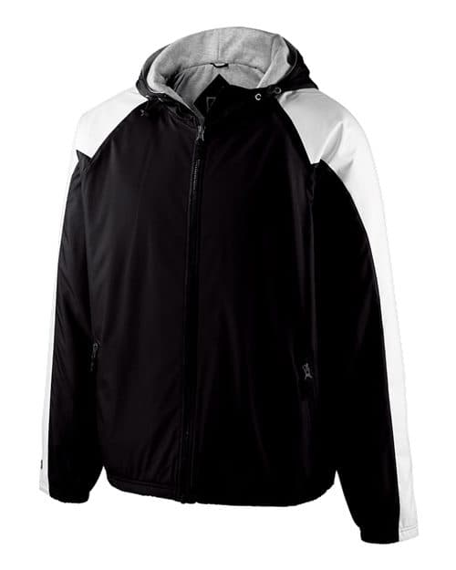 Youth Homefield Hooded Jacket — Black/ White