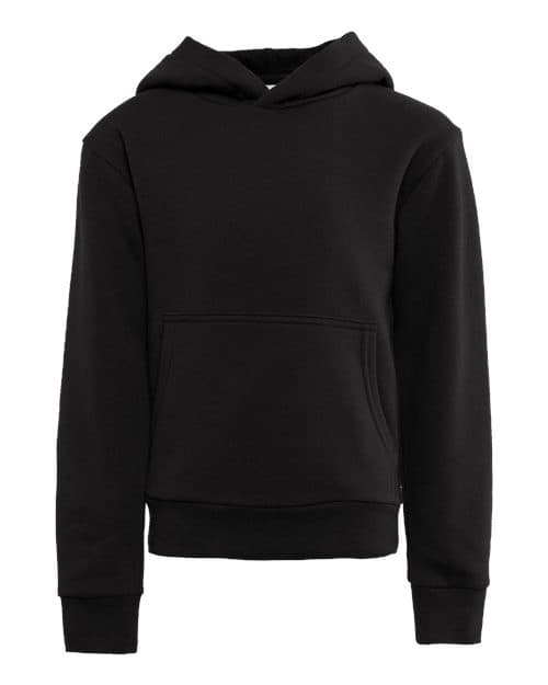 Youth Fleece Hoodie Sweatshirt — Black