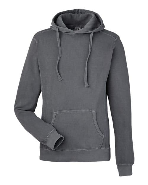 Unisex Pigment-Dyed Fleece Hooded Sweatshirt — Lead