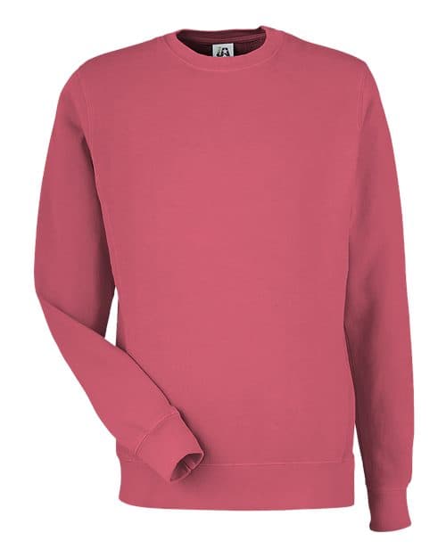 Unisex Pigment-Dyed Fleece Crewneck Sweatshirt — Garnet