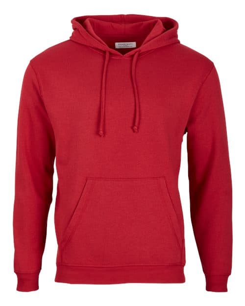 Unisex Fleece Hooded Sweatshirt — Brick Red