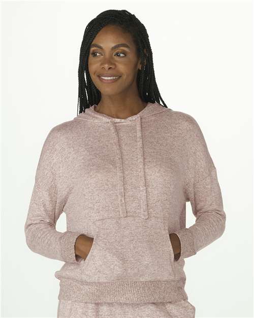Women's Cuddle Fleece Hooded Sweatshirt — Espresso Heather