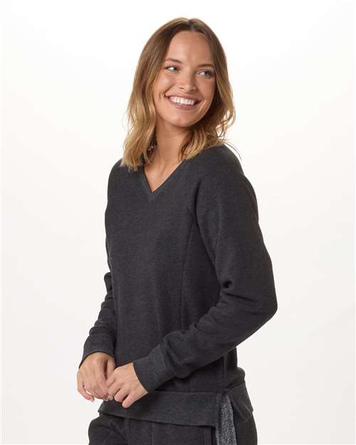 Women's Travel V-Neck Pullover — Charcoal