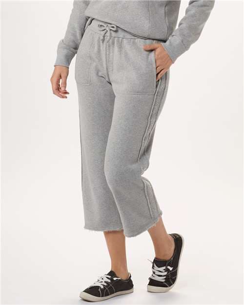 Women's Cropped Travel Sweatpants — Oxford Heather