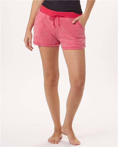 Women's Fleece Out Shorts — True Red