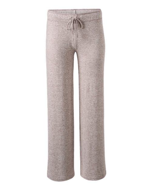 Women's Cuddle Fleece Wide Leg Pants — Espresso Heather