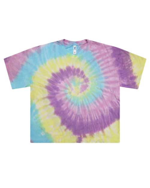 Women's Tie-Dyed Crop T-Shirt — Jellybean