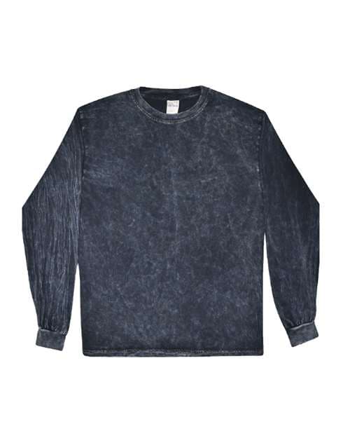 Unisex Mineral Wash Long Sleeve T-Shirt — Mineral Navy