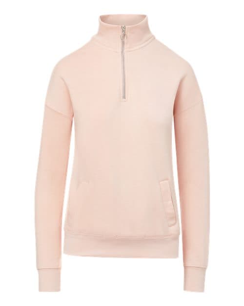 Women's Cloud Fleece Quarter-Zip Sweatshirt — Cameo Pink