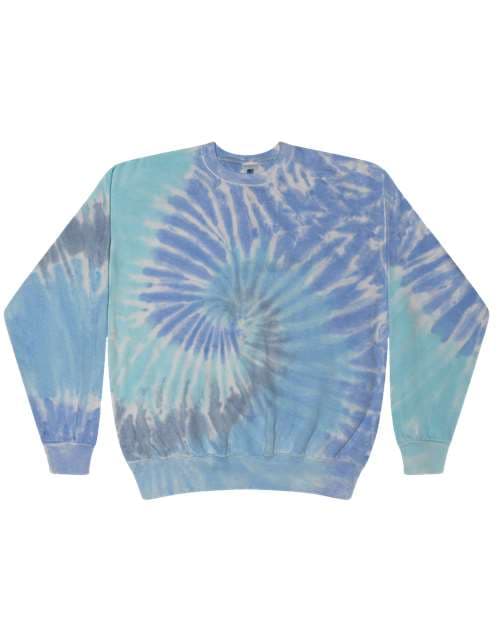 Unisex Tie-Dyed Fleece Crewneck Sweatshirt — Lagoon