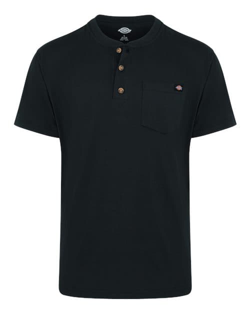 Men's Tall Heavyweight Traditional Short Sleeve Henley
