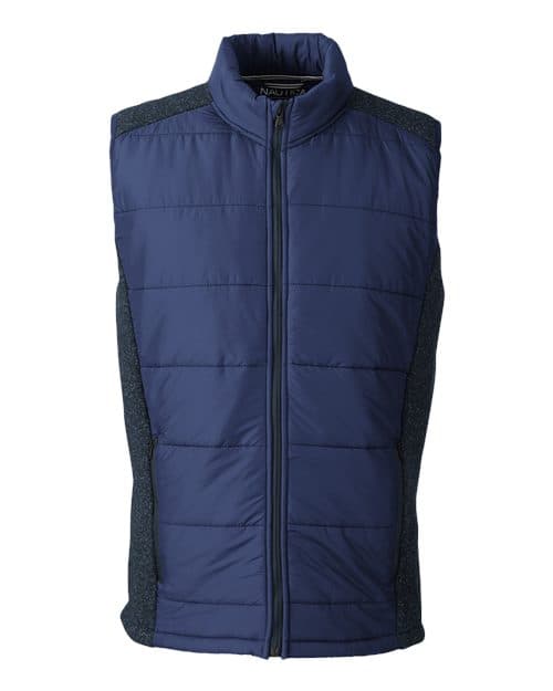 Men's Harbor Puffer Vest — Navy/ Navy Heather