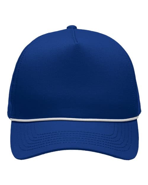 Five-Panel Rope Heritage Fit Cap — Royal