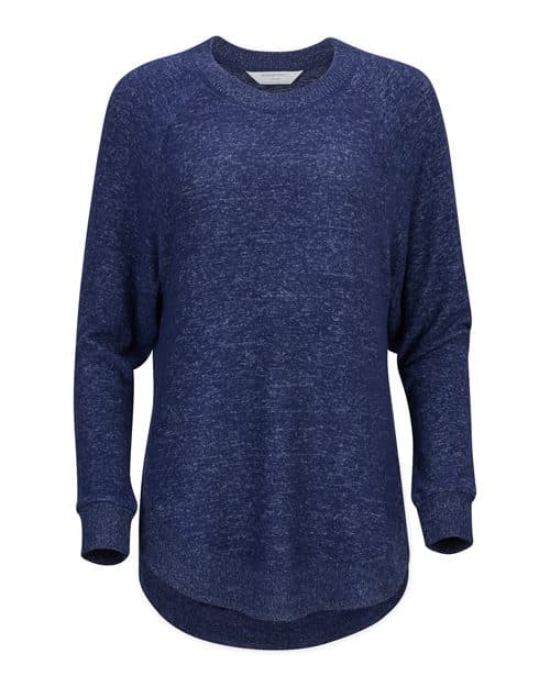 Women's Cuddle Oversize Pullover Sweater — Navy Heather