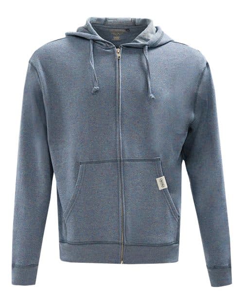Unisex Full-Zip Hooded Sweatshirt — Blue Rainbow