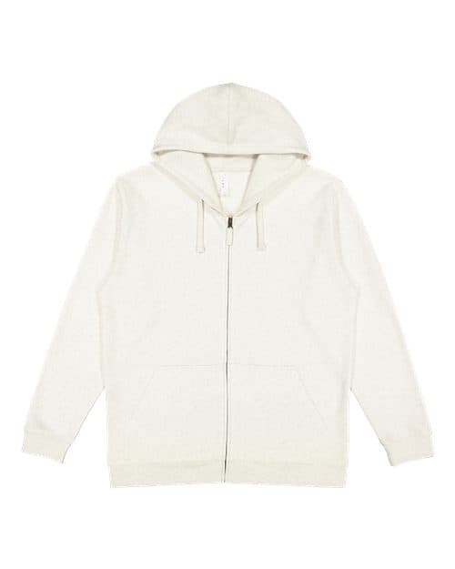 Unisex Full-Zip Hoodie Sweatshirt — Natural Heather
