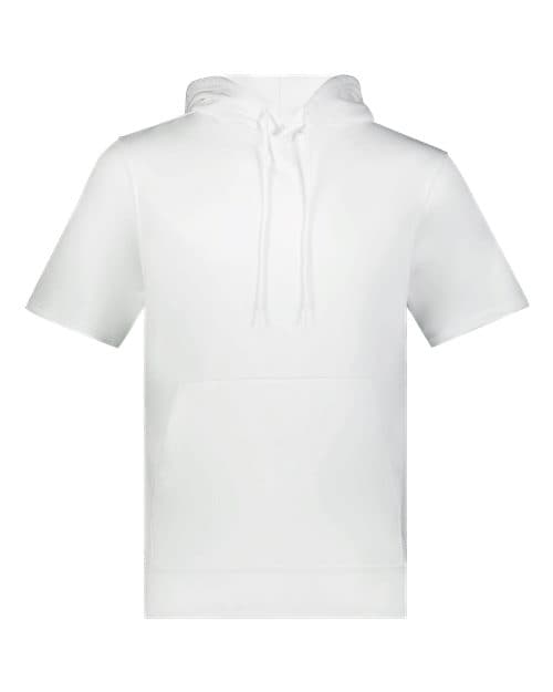 Unisex Fleece Short Sleeve Hooded Pullover