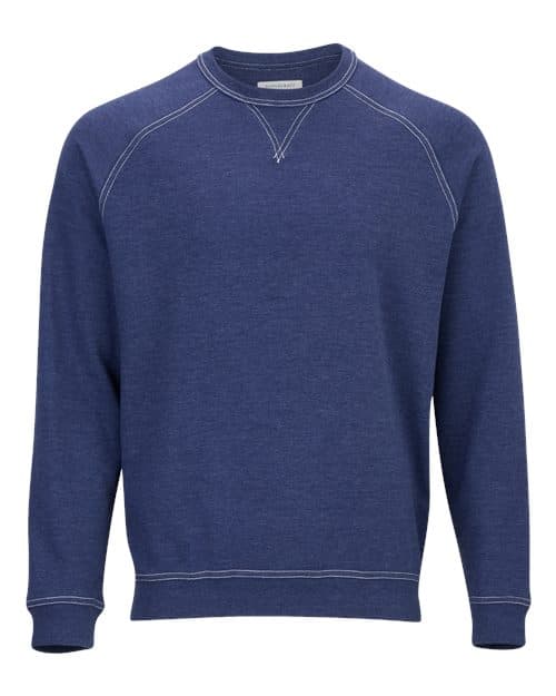 Men's French Terry Crewneck Sweatshirt — Navy Heather
