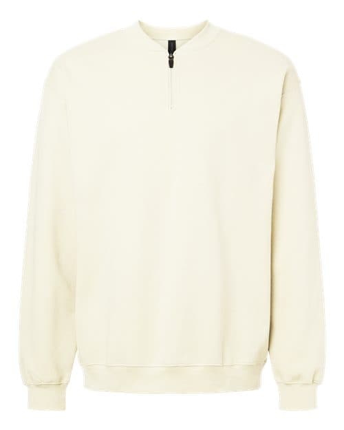 Unisex Softstyle® Midweight 1/4 Zip Sweatshirt — Off White
