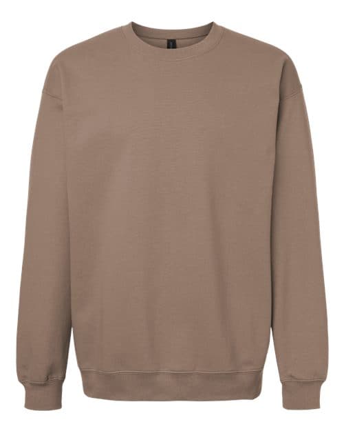 Unisex Softstyle® Midweight Crewneck Sweatshirt — Brown Savana