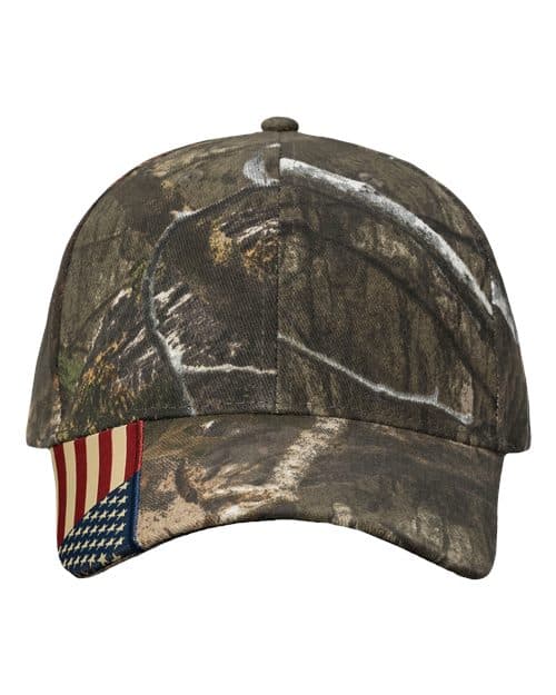 Camo Woven USA Flag Cap — Country DNA/ USA Flag