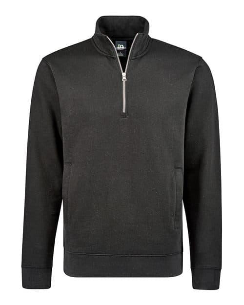 Unisex BTB Fleece Quarter-Zip Sweatshirt — Black