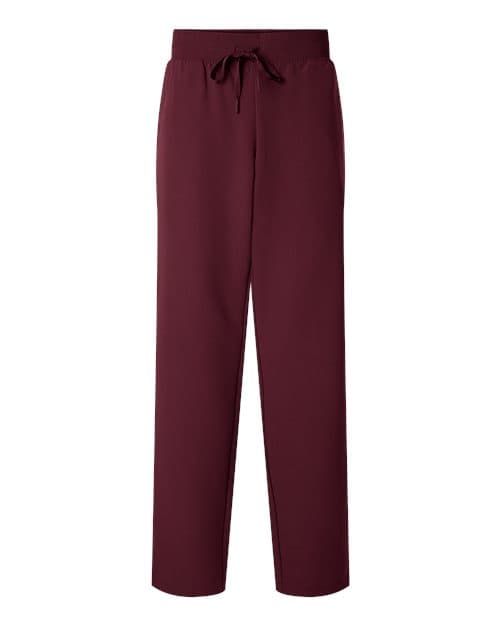 Women's Petite Sizes Xenos Essential Knit-Waist Scrub Pants — Burgundy