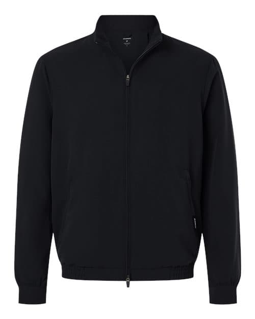 Men's Wolfe Everyday Full-Zip 6-Pocket Scrub Jacket — Black